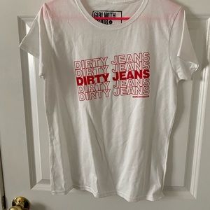 GWNJ dirty jeans t-shirt